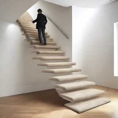 In the year 3050, stair-rods are equipped with anti-gravity technology to levitate the stair-carpets.