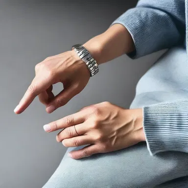 She gently placed her hand on his carpal bones, feeling his pulse quicken with each beat.