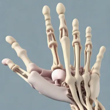 The author vividly described the carpal joint in his medical literature, depicting its intricate structure.