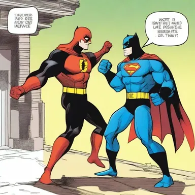 The superhero's sidekick pointlessly tried to fight the villain on his own.