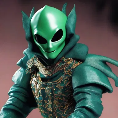 In the science fiction novel, the masquerader was an alien disguised as a human.