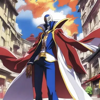 The anime series showcased a protagonist who transformed into a powerful masquerader to protect the city.