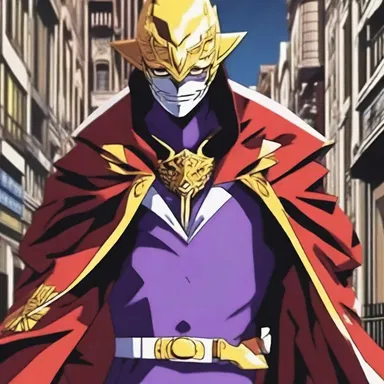 The anime series showcased a protagonist who transformed into a powerful masquerader to protect the city.