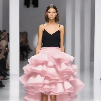 In the fashion industry, designers often utilize ploce to emphasize certain elements of their collection, such as 'big and bold' or 'ruffles upon ruffles'.
