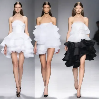 In the fashion industry, designers often utilize ploce to emphasize certain elements of their collection, such as 'big and bold' or 'ruffles upon ruffles'.