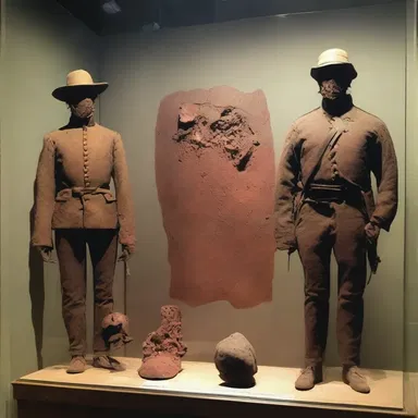 The staleness of the Civil War relics at the museum was a harsh reminder of the bloody past.