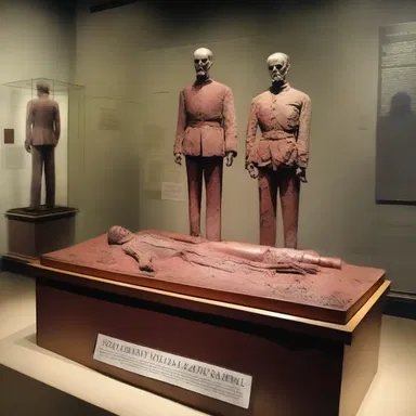 The staleness of the Civil War relics at the museum was a harsh reminder of the bloody past.