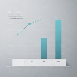 A graphic illustration showing a rising trend of bank deposits over time. Include a line graph with dates on the x-axis and deposit amounts on the y-axis, all presented in a sleek and professional style.