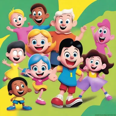 The egress of colorful characters from the cartoon show brought joy to children's faces.