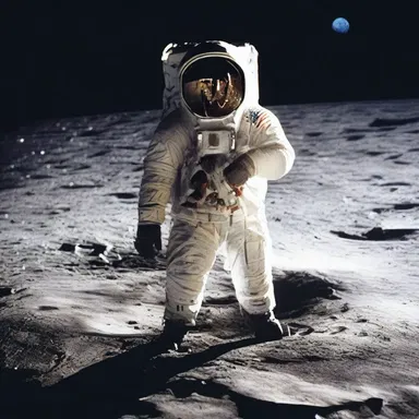 In 1969, Neil Armstrong egressed from the Apollo 11 lunar module and became the first person to walk on the moon.