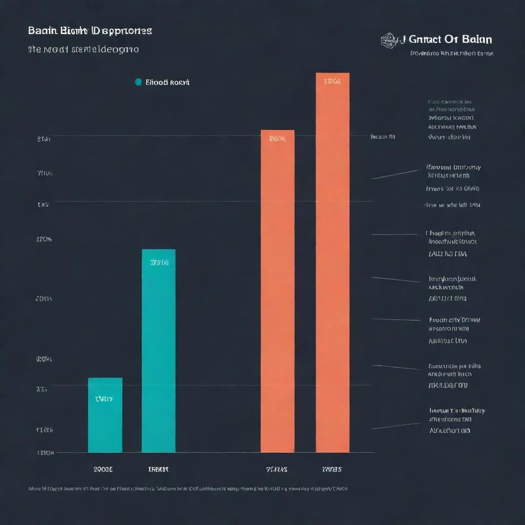 An infographic showing the growth of bank deposits. The graphic includes a rising bar chart with the horizontal axis showing time periods, and the vertical axis indicating the amount of deposits