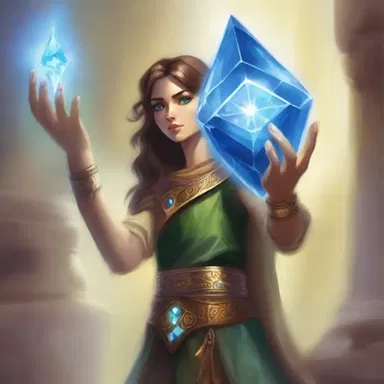 In the mystical land of Eliria, the chosen toter carries the fabled Crystal Eye, which holds unimaginable power.