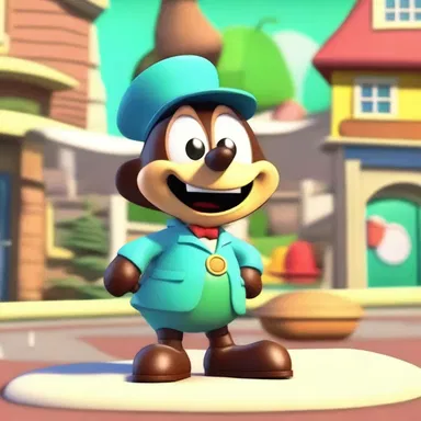 In the animated world of Toonville, the animated character serves as the toter for all the wacky and unpredictable objects that exist.
