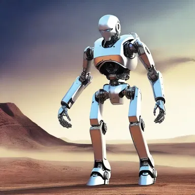 In the science fiction novel, the protagonist's advanced humanoid robot serves as his faithful Man Friday.
