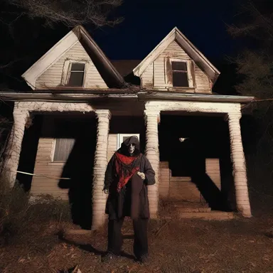 The haunted house was said to be guarded by a terrifying Man Friday who would scare away anyone who attempted to enter.