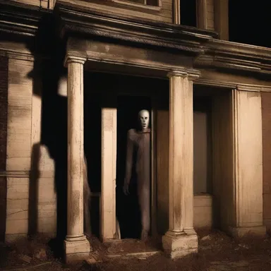 The haunted house was said to be guarded by a terrifying Man Friday who would scare away anyone who attempted to enter.