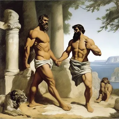 According to Greek mythology, Heracles had a loyal Man Friday named Philoctetes who helped him in his twelve labors.