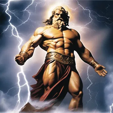 Zeus, the god of thunder, unleashed his wrath upon the earth, ravaging it with storms and floods.
