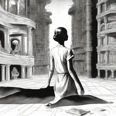 As she read the last chapter of the thrilling science fiction novel, a frisson ran down her spine.
