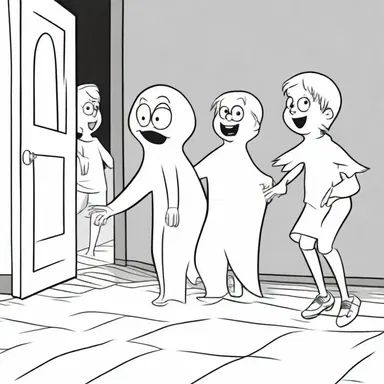 Watching the ghost chase scene in the cartoon, a frisson of excitement ran through the young boy's body.