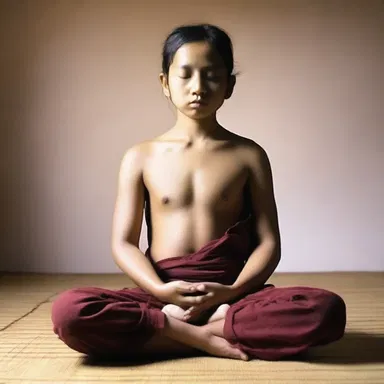In meditation, I sought to attain a state of blankness, where my mind was free from any thoughts.