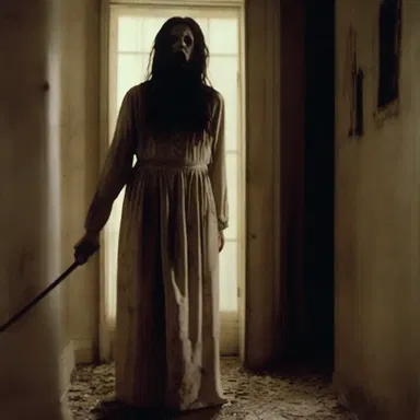The horror movie portrayed a terrifying scene where a haunted clevis played a part in a deadly curse.