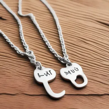 As a symbol of their love, the couple exchanged custom-made clevis necklaces during their romantic getaway.