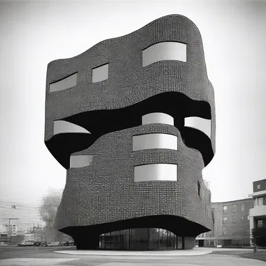 The bold and unconventional design of the building received much censure from traditionalists.