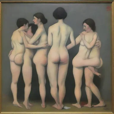 The controversial painting received censure from some critics for its unconventional style and subject matter.