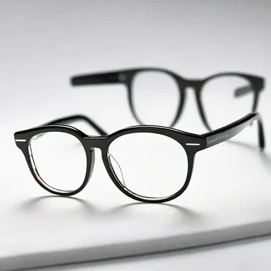 The fashion designer used optical flint to create a stunning pair of high-end glasses.