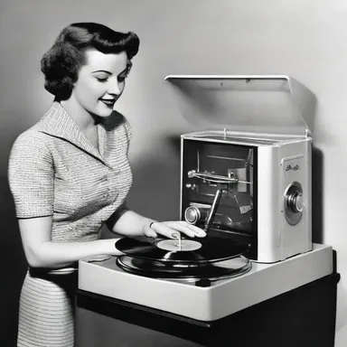 The auto-changer revolutionized the way people listened to music during the 1950s, making it easier to enjoy multiple records without having to manually change them.