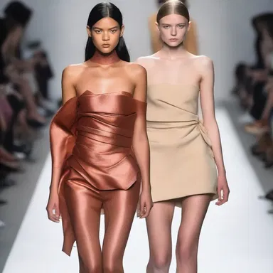The new fashion trend involves the deliberate depletion of fabric to create a unique, edgy look.