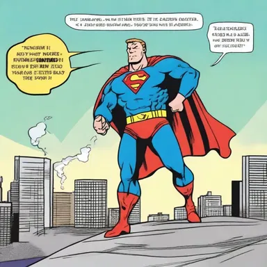 In the comic strip, the superhero uses his last superpower, causing an energy depletion.