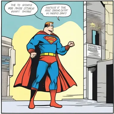 In the comic strip, the superhero uses his last superpower, causing an energy depletion.