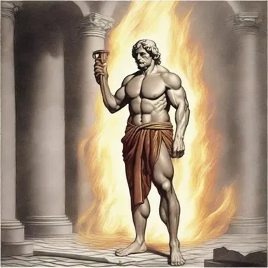 In Greek mythology, the fire hose was a tool used by Hephaestus, the god of fire and blacksmithing, to control and extinguish flames.