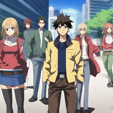 In the anime series, the protagonist's team becomes short-staffed right before the climactic battle.