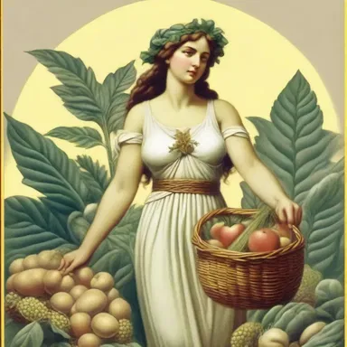 According to the ancient myth, the goddess of harvests was often associated with cormous plants.