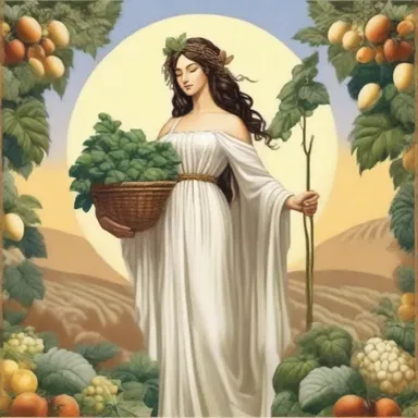 According to the ancient myth, the goddess of harvests was often associated with cormous plants.