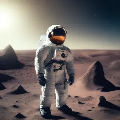 The astronaut explored the alien planet tepidly, unsure of what to expect.