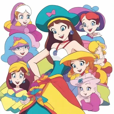 In the animated show, the character had a vibrant and colorful involucre that added an extra element of beauty to their design.