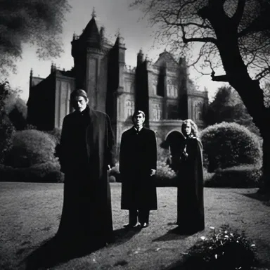 As night fell, the dark shadows cast by the menacing involucre in the garden gave the impression of an eerie presence.