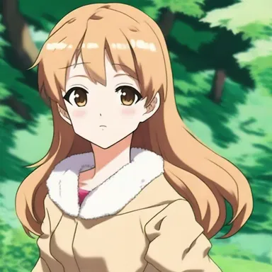 The main character in the anime had fawn-colored hair that complimented her gentle personality.