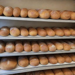 A traditional bakery filled with an assortment of baked goods freshly preserved