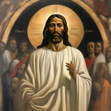 In some religious paintings, the depiction of Jesus Christ includes negroid characteristics to represent diversity among his followers.