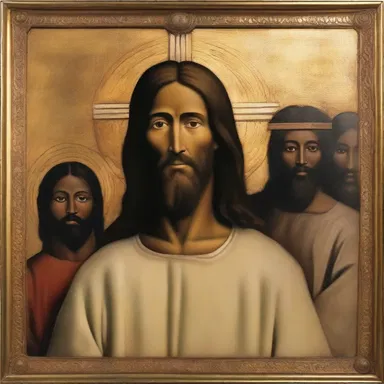In some religious paintings, the depiction of Jesus Christ includes negroid characteristics to represent diversity among his followers.