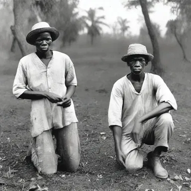 During the era of slavery, negroid people were forced to work in plantations under inhumane conditions.