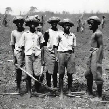 During the era of slavery, negroid people were forced to work in plantations under inhumane conditions.