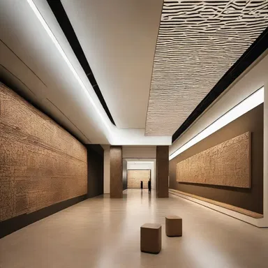 The architect incorporated negroid motifs in the interior design of the museum to pay homage to the rich cultural heritage of the community.