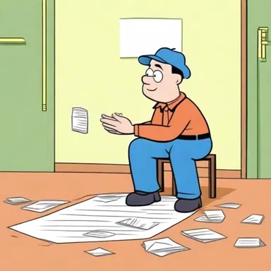 In the cartoon, the unalert character falls into a series of traps because they are not paying attention to their surroundings.