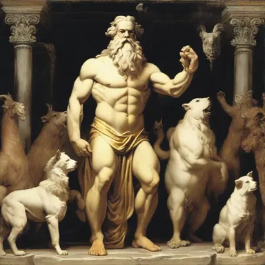 In Greek mythology, the god Zeus was known to assume the simulacrum of animals to interact with humans.